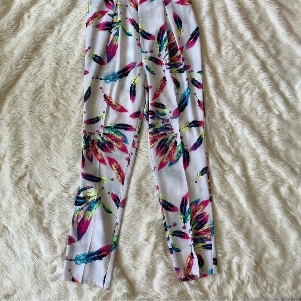 ❌Not For Sale❌Feather Print Jumpsuit - Picture 2 of 2